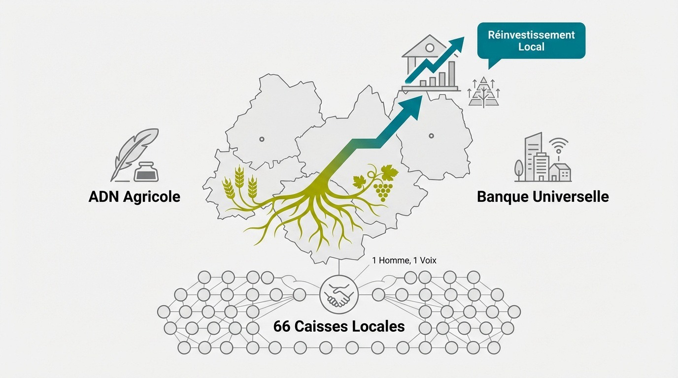 L'ancrage historique et agricole du Crédit Agricole Nord Midi-Pyrénées dans ses territoires.