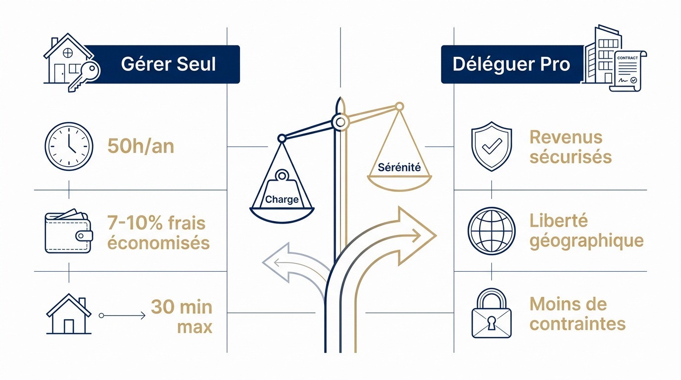 Comparaison entre gestion locative autonome et délégation à un professionnel