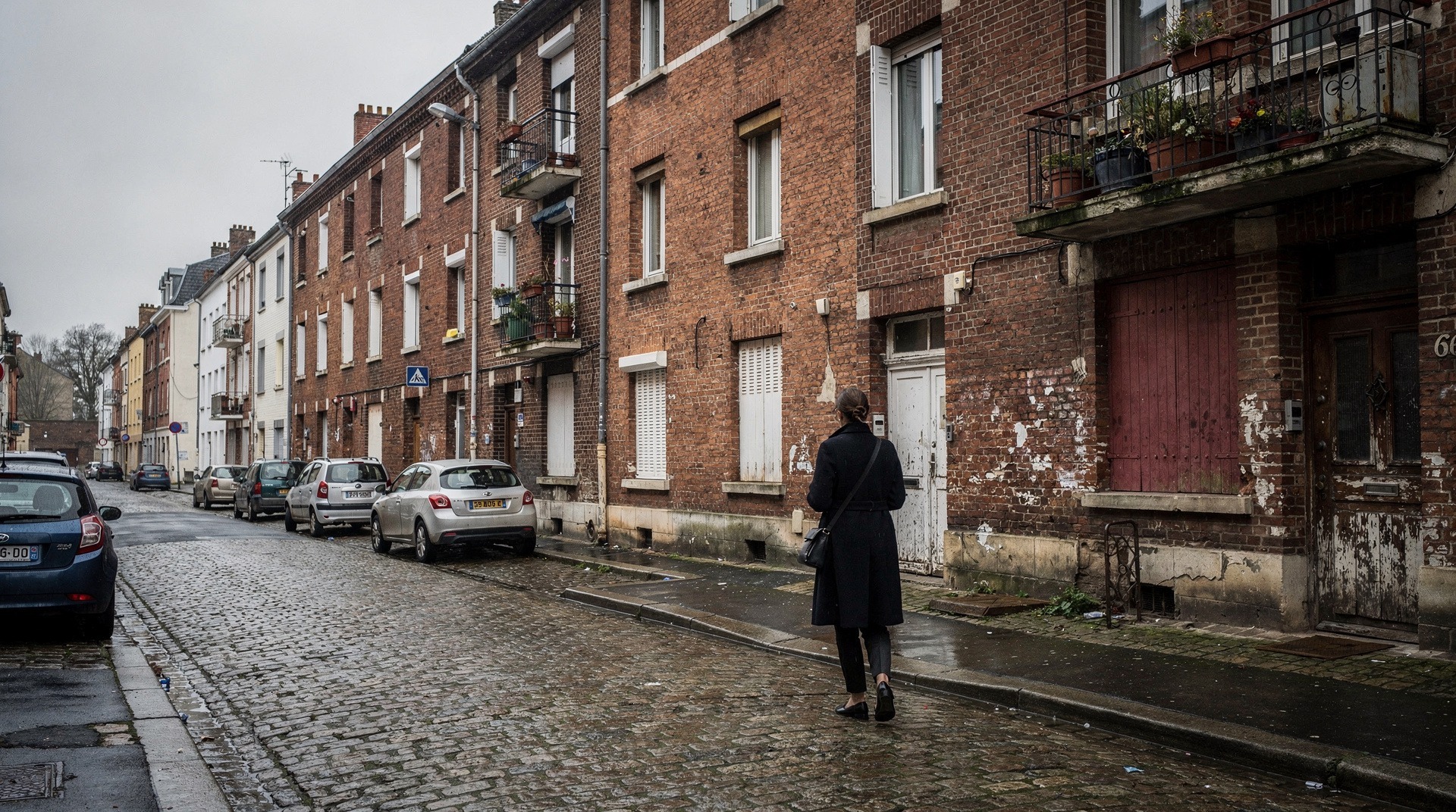 Immeuble résidentiel en copropriété dans une ville française