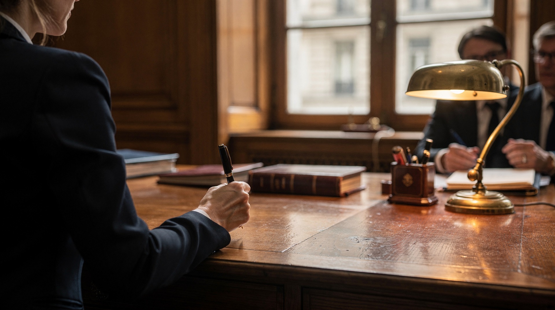 Notaire genevois authentifiant un acte constitutif de société