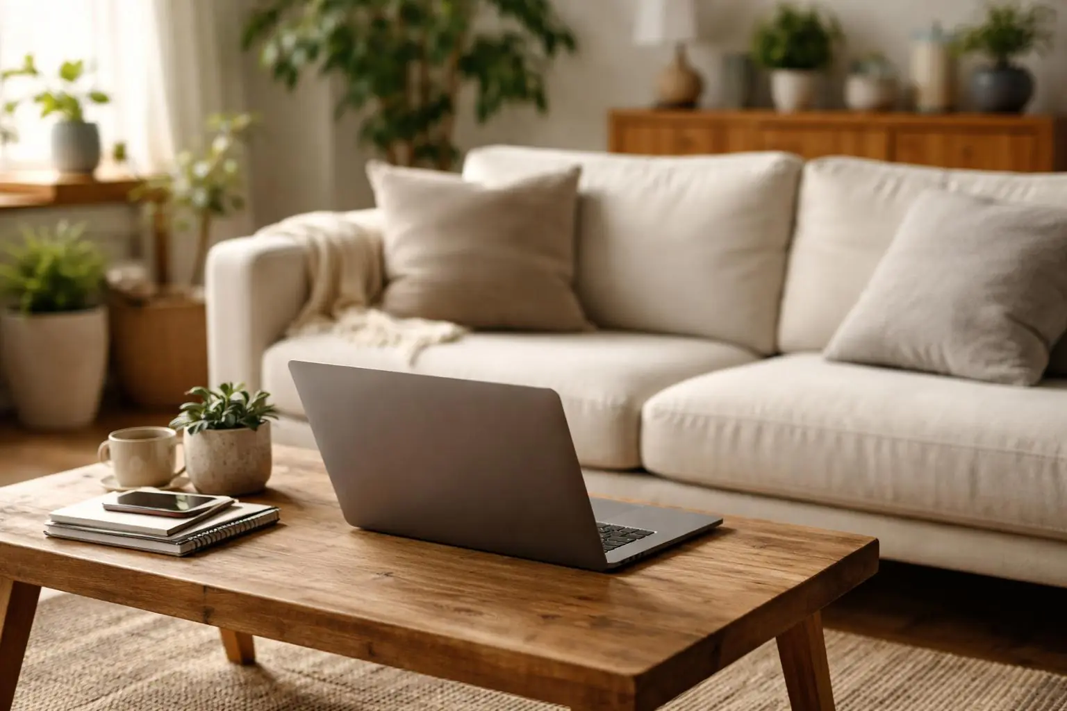 Un particulier consulte des annonces immobilières sur son ordinateur portable